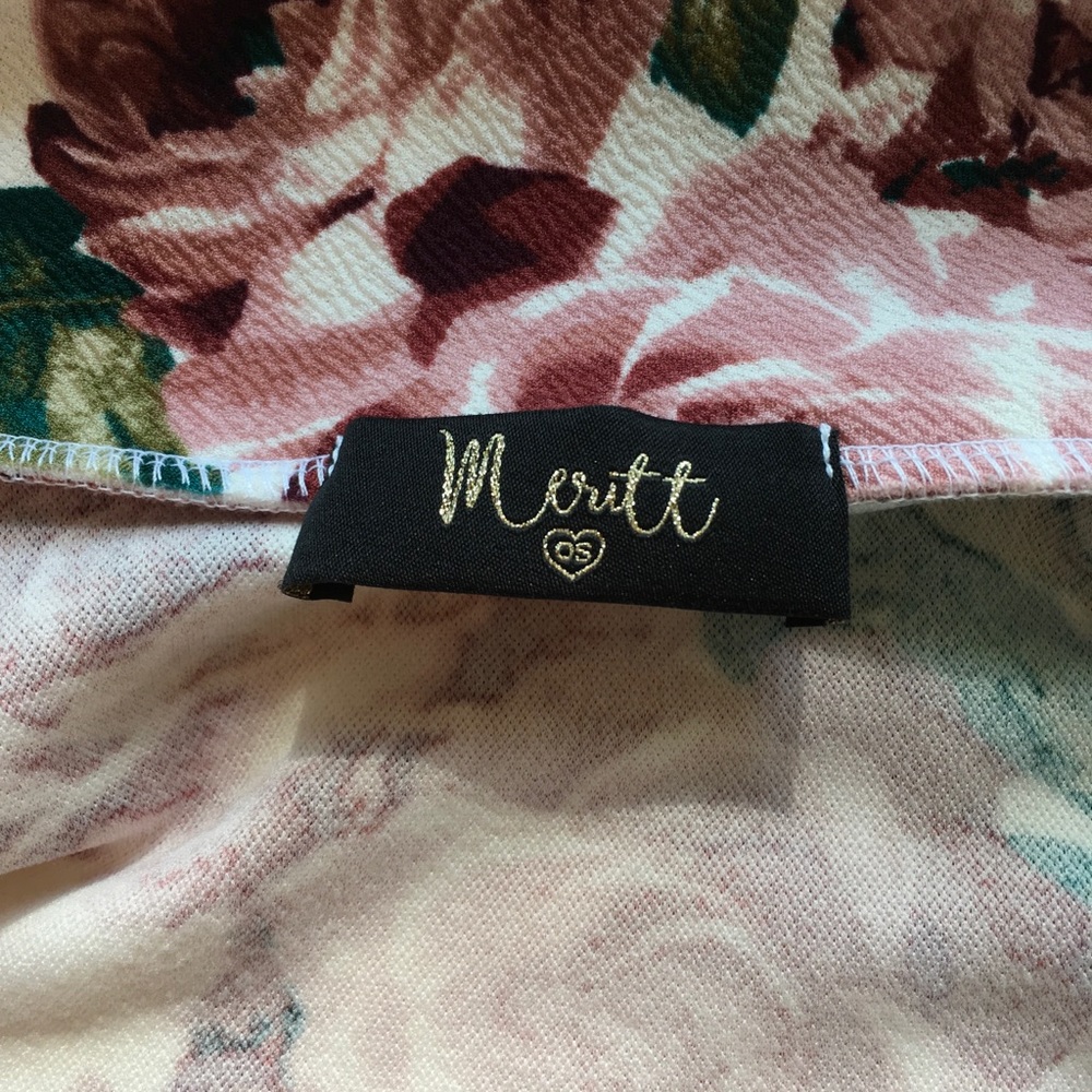 New Floral Open Front Cardigan Roses Meritt OSFM - Picture 5 of 5